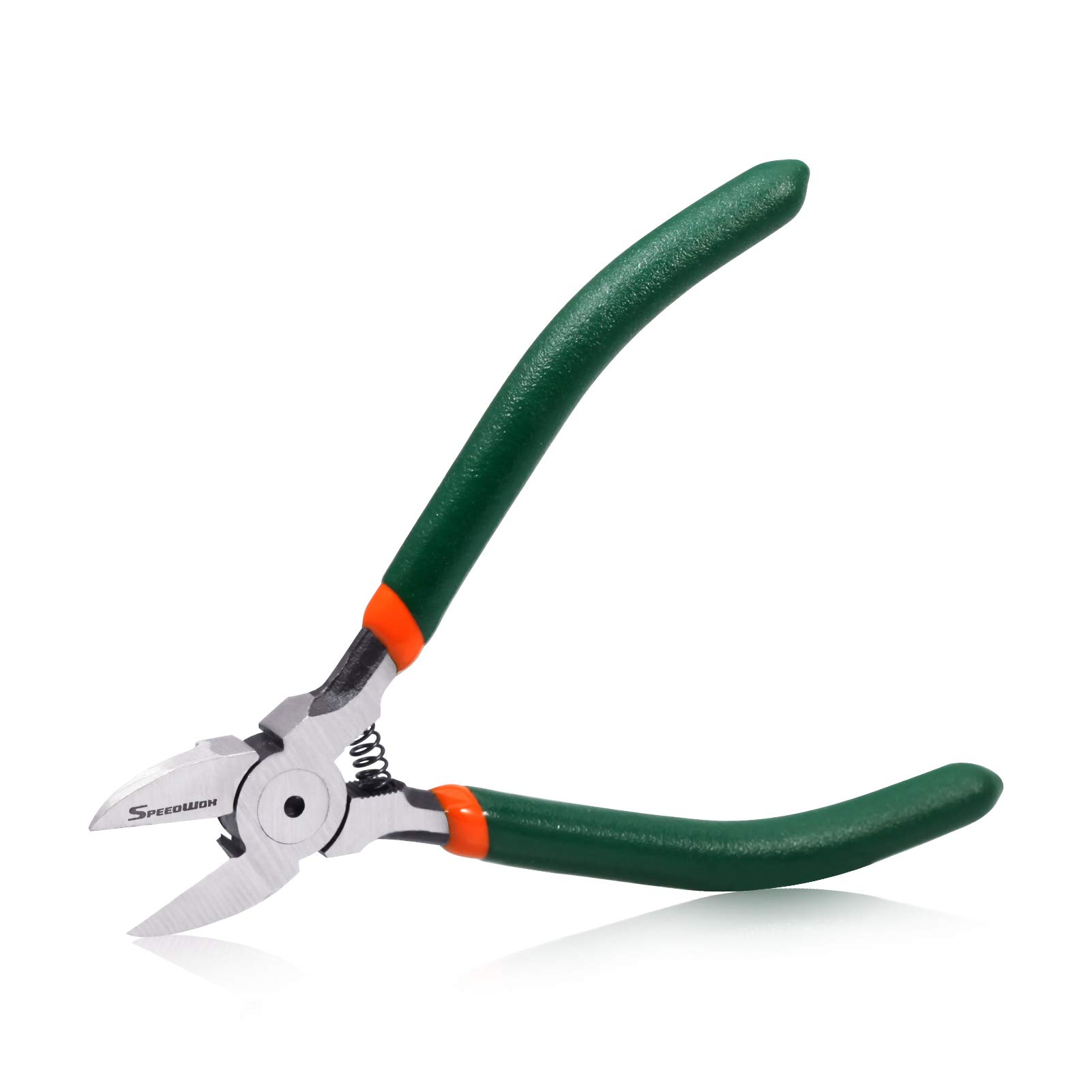 SPEEDWOX Precision Side Cutter 5 Inch Mini Flush Cutters Diagonal Wire Cutting Pliers with Spring Functional Precision Tools for Cutting Electronics Wires Jewelry DIY and Handmade