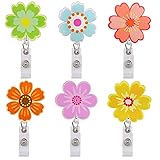 Flower Badge Reel Floral Badge Holder Retractable