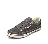 Taos Footwear Women's Moc Star Graphite Distressed