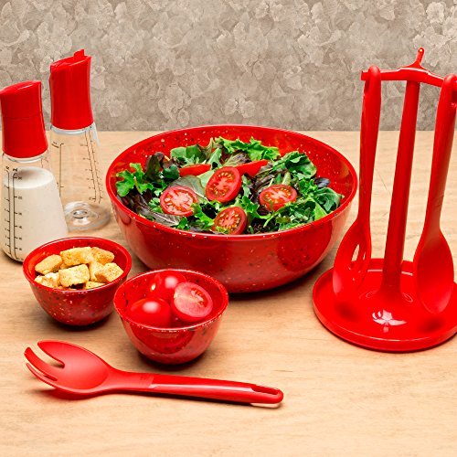 Zak Designs Kitchen to Table Salad Dressing Container, Red - Thumbnail 3