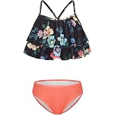 Girls Bikini Swimsuits Two Piece Bathing Suit for Kids Hawaiian Swimwear Set 3-16 Years