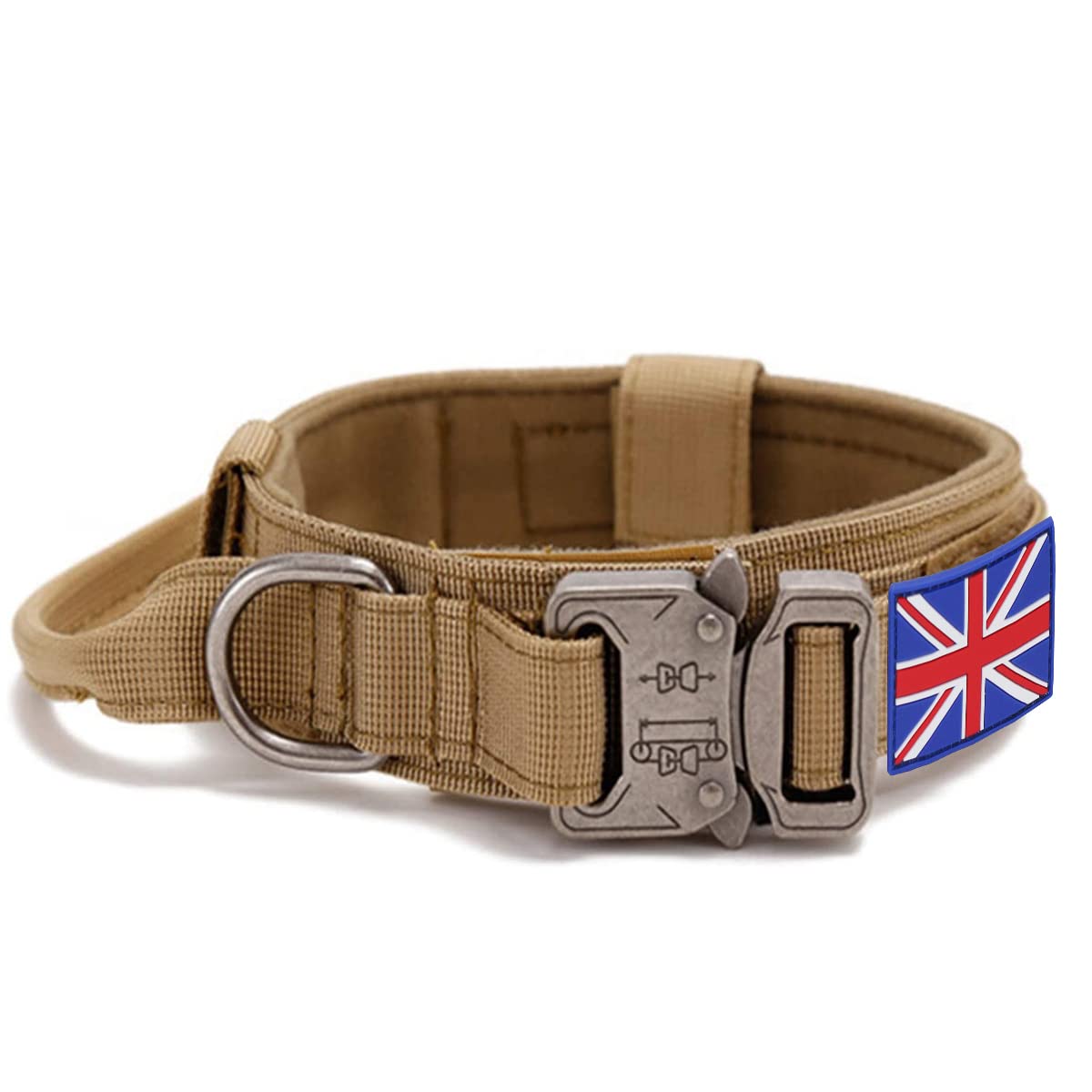 YoothBro Tactical K9 Military Dog Collar, Adjustable Nylon Dog Collar with Heavy Duty Metal Buckle for Medium Large Dogs XL