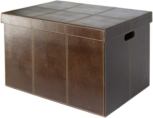 tapidecor Caja Carton Duro Rectangular Marron Oscuro con Tapa 58X33X36: Amazon.es: Hogar