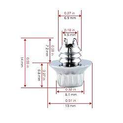 RTRHINOTUNING 50pcs Wheel Rim Rivets for 7mm/0.28in