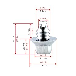 RTRHINOTUNING 50pcs Wheel Rim Rivets for 7mm/0.28in