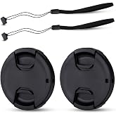 JJC 2-Pack 67mm Front Lens Cap Cover with Cap Keeper Leash for Camera Lens | for Canon EF-S 18-135mm f3.5-5.6, RF 24-105mm f4-7.1, Sony FE 85mm f1.8, Sigma 16mm f1.4 Lens and More 67mm Thread Lenses