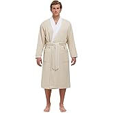 MONARCH Unisex Plush Lined Microfiber Bath Robe - Soft Shell with Polyester Lining, Resort-Grade Hotel & Spa Robe with Pocket