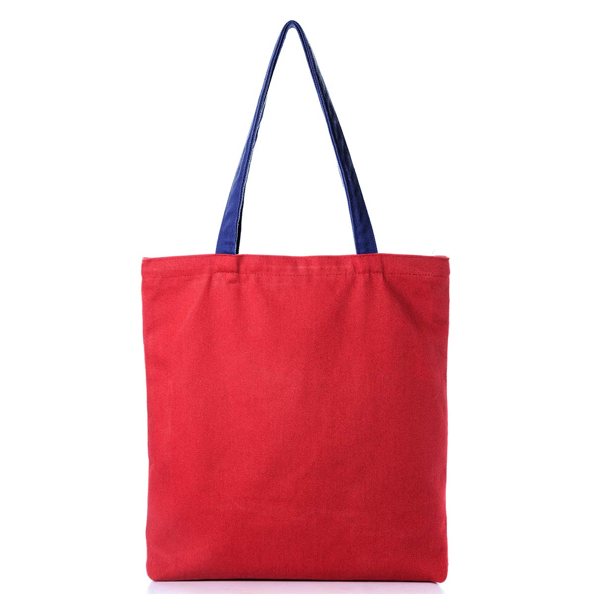100 Natural Cotton Canvas Reusable Blank Tote Bags, Fashion Tote Bag