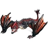 8" Dragon Toy Figure, Realistic Plastic Ancient Mythological Fire Creature Model Decoration Collector Figurine for Kids, Adults