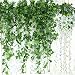 GuassLee Artificial Ivy Leaf Garland Plants Vine - 84 Ft-12 Pack Greenery Fake Foliage Garland Hanging with 2pcs Wisteria Vine Gift for Wedding Party Garden Home Kitchen Office Wall Decorations primary