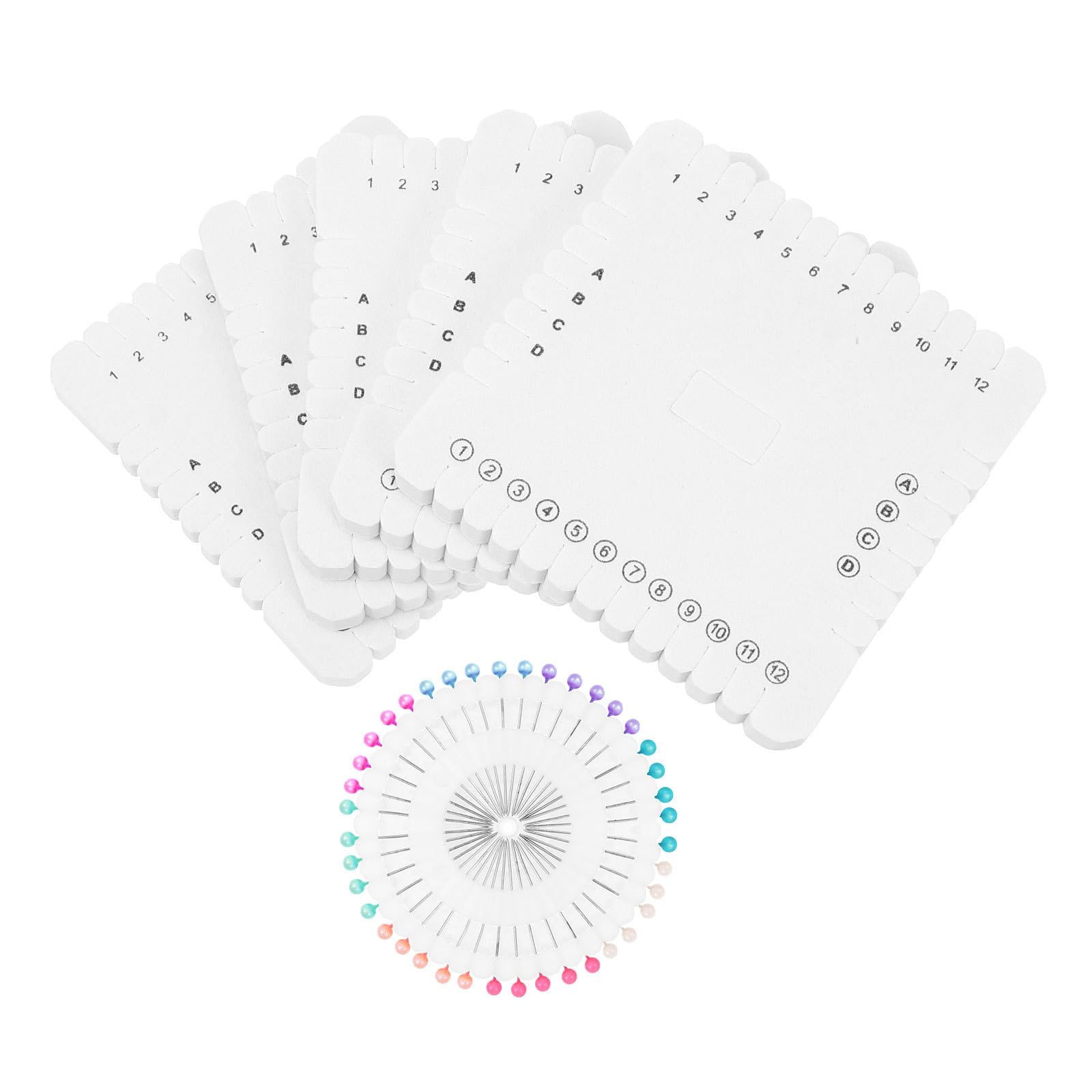 Healifty Braiding Disk 10Cm Kumihimo Plate with Pins Foam Weaving Board for DIY Jewelry Making Bracelet Beading Cord Craft Tool