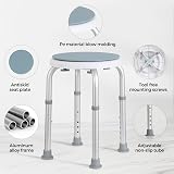 Panana 360° Swivel Shower Stool Aluminium Frame 7-Level Height Adjustable view 4