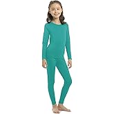 ViCherub Girls Thermal Underwear Set for Kids Long Johns Fleece Lined Base Layer Top & Bottom Cold Winter Thermals