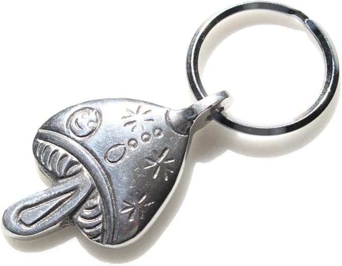 Amazon Co Jp キーホルダー おしゃれ バッグチャーム エスニック ハート スカル きのこ アルミ Fサイズ キノコ 服 ファッション小物