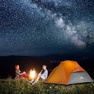 Forceatt Tenda Campeggio per 2-3 Persone, Impermeabile & Antivento & Resistente Parassiti 2 Porte Tenda da Campeggio Leggera, Facile da Installare, Ideale per Campeggio e attività All'aperto. - immagine 7