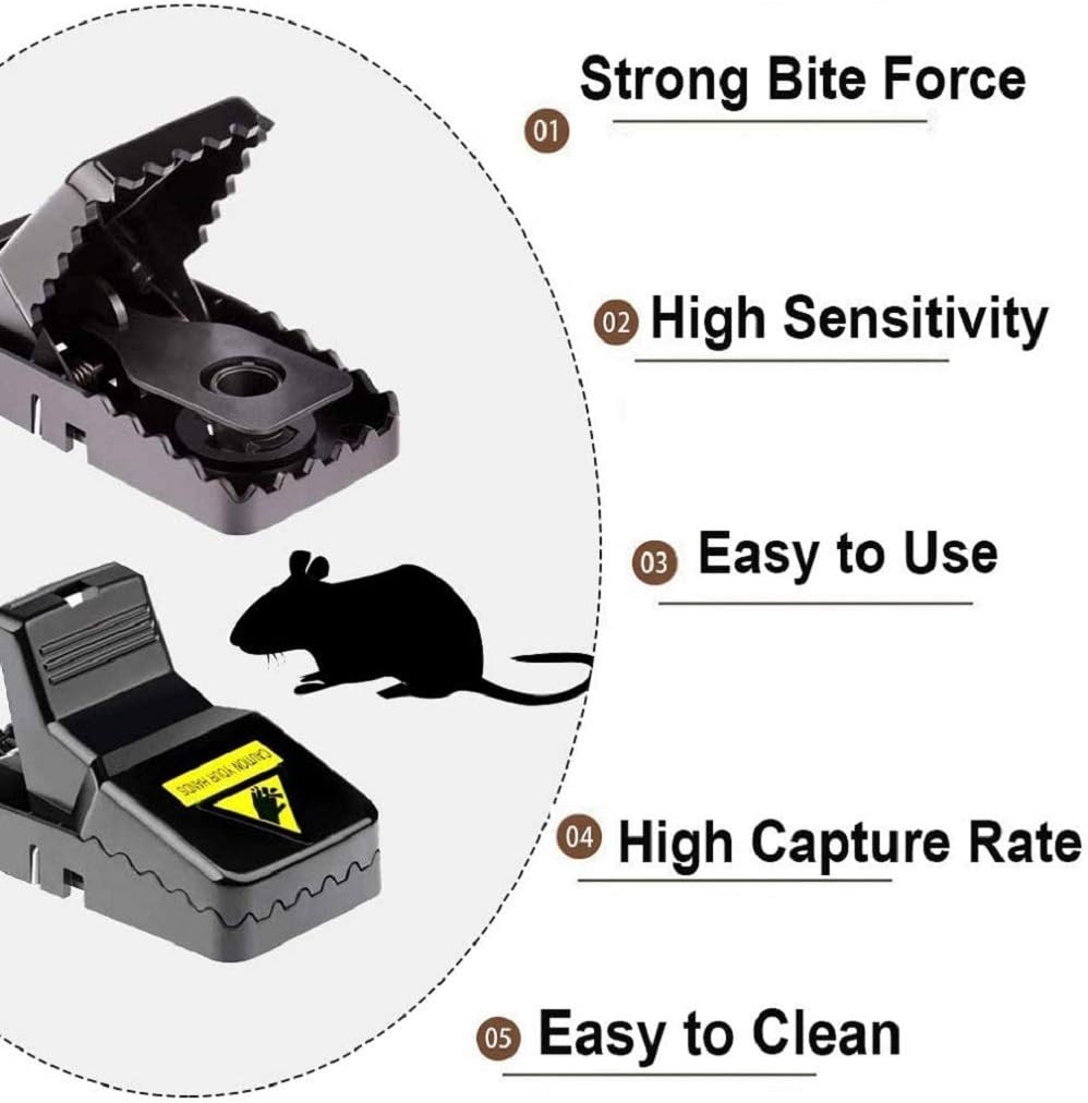 Feeke Mouse traps Small Mice Catcher Indoor Quick Effective Sanitary Safe for Family and Pet : Garden & Outdoor