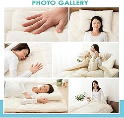 EMOOR Foldable Japanese Futon Mattress Topper