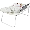 Honey-Can-Do Collapsible Folding Lap Desk, White/Faux White Marble TBL-08957 Marble