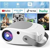 Mini Projector,1080P Support Portable Projector for iPhone,200 ANSI | Synchronize Smartphone Screen,Home Theater Movie Phone Projector Compatible with Android/iOS/Windows