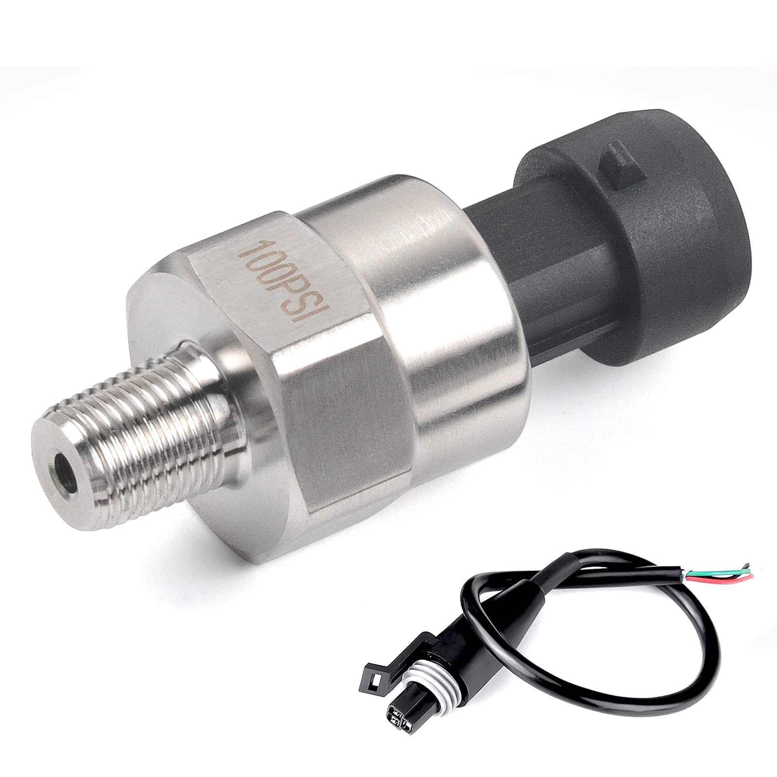 Complete Surge Protection 18'' NPT 5PSI1000PSI Fuel Pressure Transducer Sender E - Foto 13