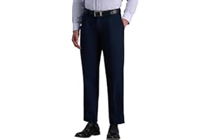 Haggar Men's Premium No Iron Khaki Classic Fit Pleat Front Regular and Big & Tall Sizes