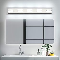 SOLFART LED Dimmable Modern Closs Chrome Bathroom