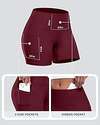 CHRLEISURE Womens Biker Yoga Shorts with