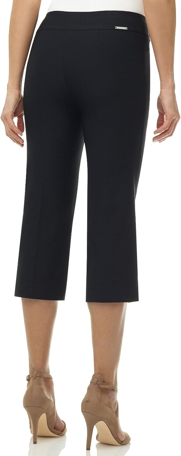 Rekucci Women's Ease into Comfort Capri with Button Detail: Clothing