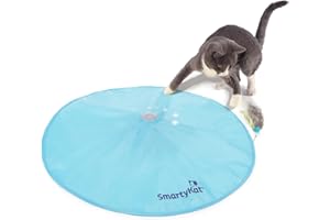 SmartyKat Electronic Motion/Moving Toys for Cats & Kittens, Battery Powered, Mimics Motion of Real Prey, Fun & Interactive Play - Multiple Styles