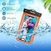 MoKo Waterproof Case for iPhone X iPhone Xs iPhone Xr iPhone 8 iPhone 7 iPhone 6S Plus Samsung Galaxy S9 Samsung S8 Plus Samsung S7 Edge Samsung S6 Huawei, Black/Orange