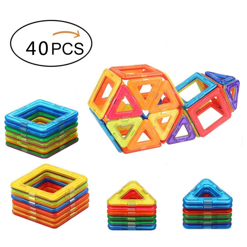Best Magnetic Toys Building Tiles Blocks Stack Set