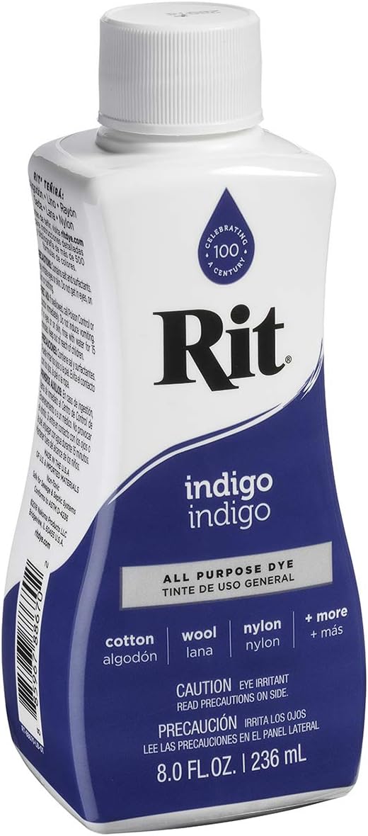 NAKOMA Products DYE Liquid RIT Indigo, One Size, 8 fl oz