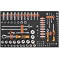 Beta M100 Set of 98 1/4" and 1/2" Drive Sockets and Accessories in Thermoformed Tray