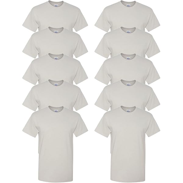 Hanes Tagless ComfortBlend T-Shirt - Light Steel, X-Large, 50% Cotton 50% Polyester, 5.2 Oz