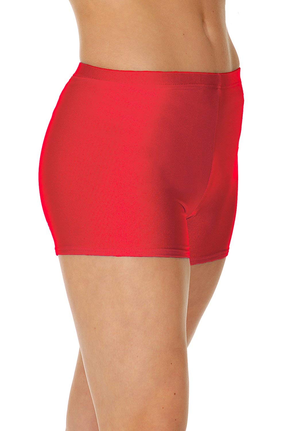 Roch Valley Nylon/Lycra Micro Shorts Red