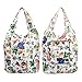BMC Mixed Design Washable Foldable Wallet Style Nylon Reusable Grocery Bags Tote - (Cute Critters) Set of 3