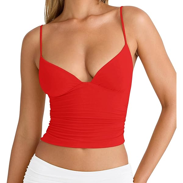 Artfish Women's Sexy Spaghetti Strap Camisole Tube Slim Fitted
