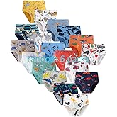 Allmeingeld Boys' Dinosaur Briefs Assorted Underwear 6-Pack for 2-10 Years