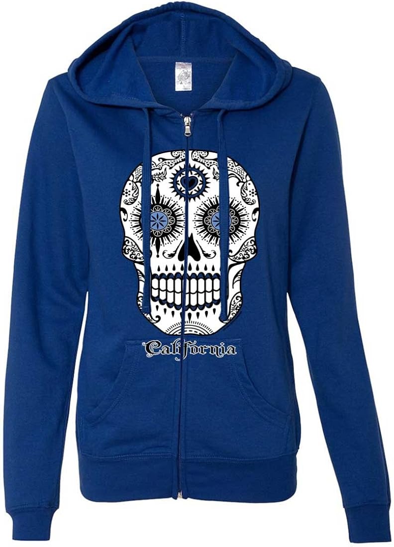 ladies skull hoodie
