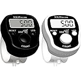 Finger Counter Click Manual Digital clicker, 5pack Stitch Tally Knitting Counters Led Re-settable Digits Pitch Electronic LCD
