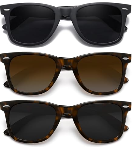 Amazon.com: Retro Rewind Classic Polarized Sunglasses 2-Pack  display picture 2
