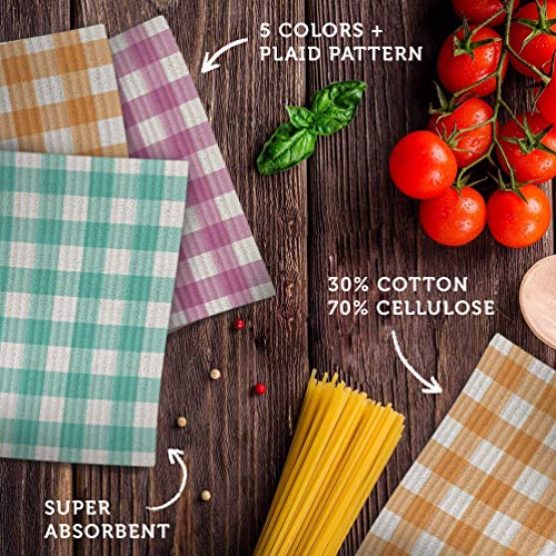 Plaid Swedish Dishcloths Swedish Dishcloths For Kitchen Cool