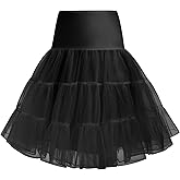ODIZLI Women 50s Petticoat Skirts Tutu Crinoline Slips Underskirts