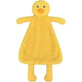 Doindute Baby Yellow Duck Soft Stuffed Animal Security Blanket, Plush Duck Character Lovey Blanket, Baby Shower/Nursery Gift, Newborn Infant Toddler Snuggle Blankie for Boys Girls, 16 Inches