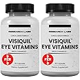 Research Labs Eye Vitamins Enhanced Absorption AREDS 2 Plus Formula 20mg Lutein, 10mg Zeaxanthin, Bilberry, Eyebright, Zinc, ALA, Quercetin & Other Proven Ingredients to Fight Eye Problems
