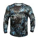 Kryptek Hyperion Long Sleeve Camo Shirt - Lightweight, Birds-Eye Mesh for Hunting & Fishing Shirt (K-Ore Collection)