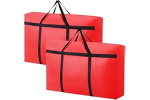 CIVJET Moving Bags Heavy Duty Extra Large with Strong Zippers, 100L-2Pk Storage Totes Bag for Space Saver for College Students, Moving Supplies/Boxes with Handles for Clothes, Storage Containers