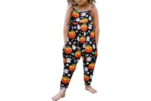 Yousie Toddler Girls Kids Jumpsuit One Piece Floral Dinosaur Playsuit Strap Romper Summer Outfits Clothes