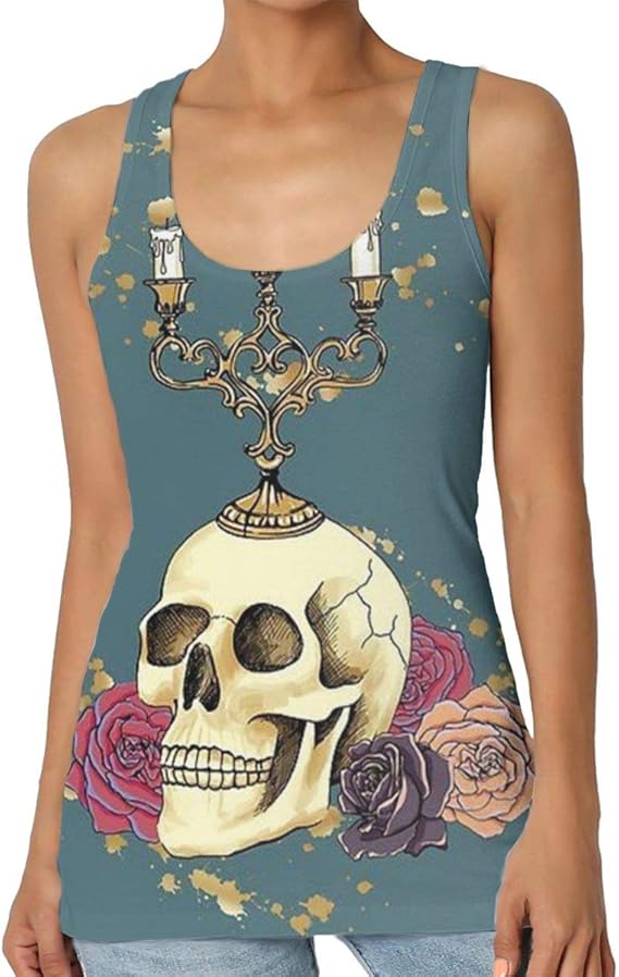Amazon Co Jp ゴールドスカル ベスト レディース 夏 ファッション アクティブベスト モーション ノースリーブ 余暇 ベスト I字型デザイン セクシー スリム 人気の 傾向 ホーム トラベル モーション フィットネス ショッピング 外出して着用できます 服 ファッション小物