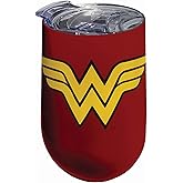 Spoontiques Wonder Woman Logo Stainless Tumbler, 16 ounce